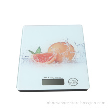 5KG Digital Touch Screen Square Tempered Glass Scale